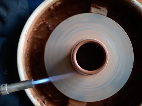 Potter at work Stock Photos