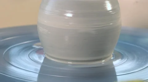 Potter working with clay Video stock 58784472