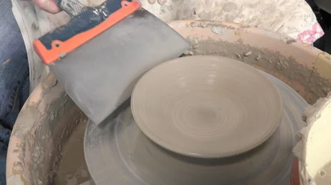 Potter working with clay Video stock 58787859