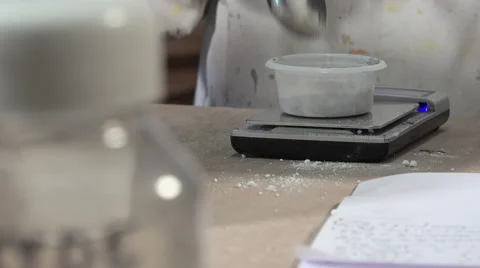 Potter working with clay Video stock 58789602