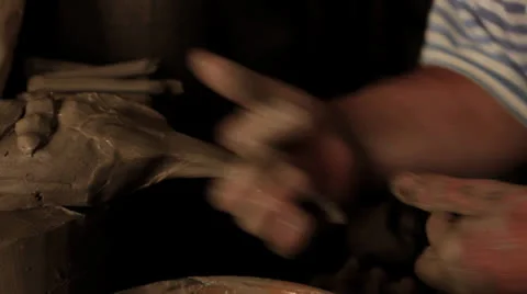 Potter working Stock Footage 24037019