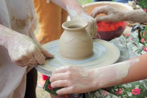 Potter's eewhl Stock Photos