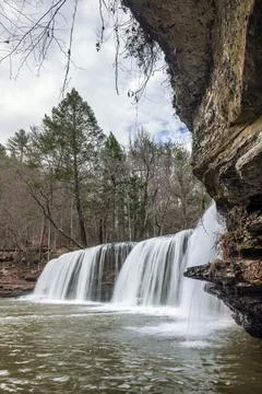 Potter's Falls in Eastern Tennessee Stock Photos