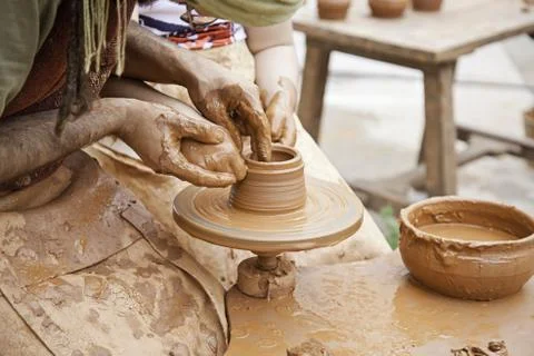 Potter's Hands Stock Photos