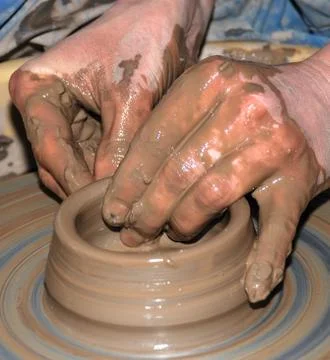 Potter's wheel Foto stock