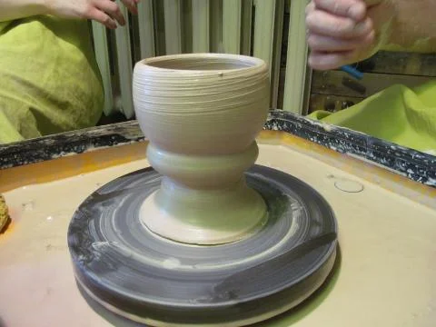 Potter's wheel Stock Photos