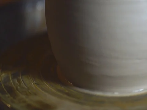 Potters-wheel turning on Stock-Footage 80437545