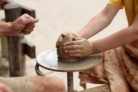Pottery art. Stock Photos
