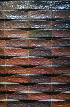 Pottery art wall Stock Photos