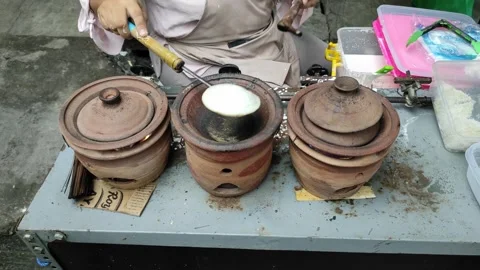 Pottery baking outdoor Stock Footage 262626119