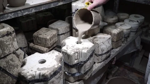 Pottery cast work Stock Footage 82627117