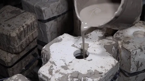 Pottery cast work Stock Footage 82627146