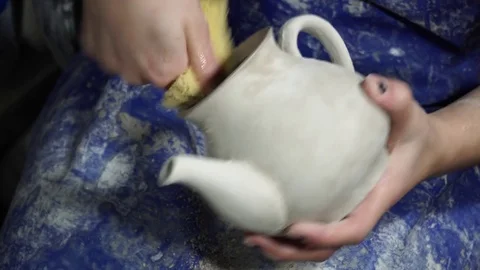 Pottery cast work Stock Footage 82627230