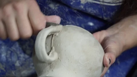 Pottery cast work Stock Footage 82627261