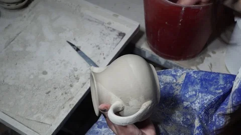 Pottery cast work Stock Footage 82627343