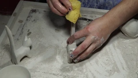 Pottery cast work Stock Footage 82627656
