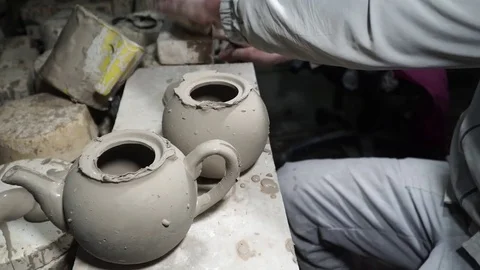 Pottery cast work Stock Footage 82670727