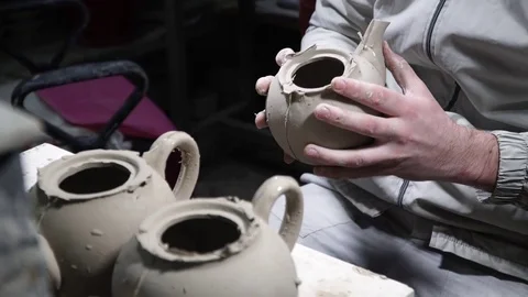 Pottery cast work Stock Footage 82670767