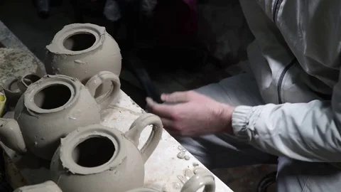 Pottery cast work Stock Footage 82670835