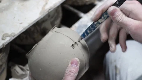Pottery cast work Stock Footage 82670868