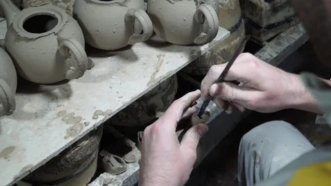 Pottery cast work Stock Footage 82670903