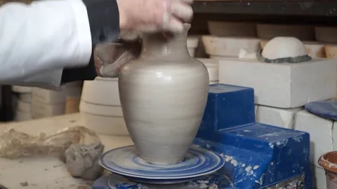 Pottery cast work Stock Footage 82671294
