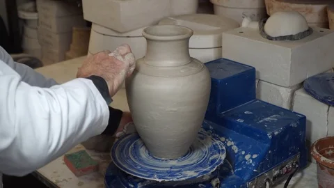 Pottery cast work Stock Footage 82671436