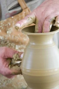 Pottery class Stock Photos