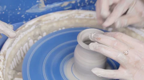 Pottery class workshop Stock Footage 29531285