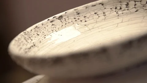Pottery close up. Making ceramics in a clay workshop. Stock Footage 101235203