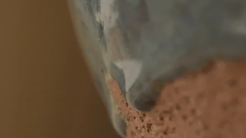 Pottery close up. Making ceramics in a clay workshop. Stock Footage 101235249