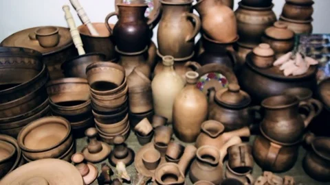 Pottery competition on the table Video stock 70803079