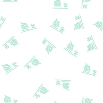 Pottery courses glyph vector seamless pattern sign Stock Illustration
