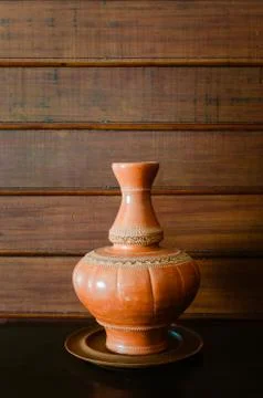Pottery decanter Stock Photos