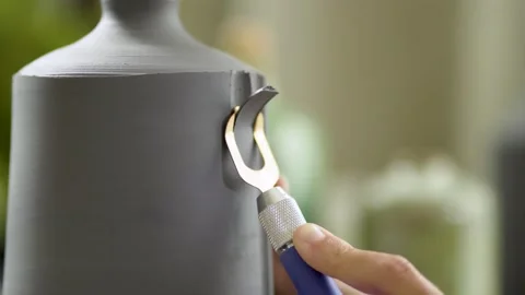 Pottery decoration close-up Stock Footage 309280343