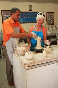 Pottery at ephesus Stock Photos