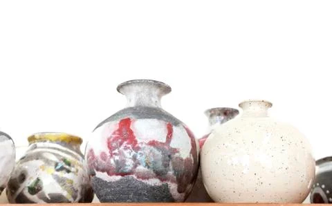 Pottery examples Stock Photos