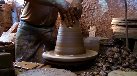 Pottery  Stock Footage 52183316