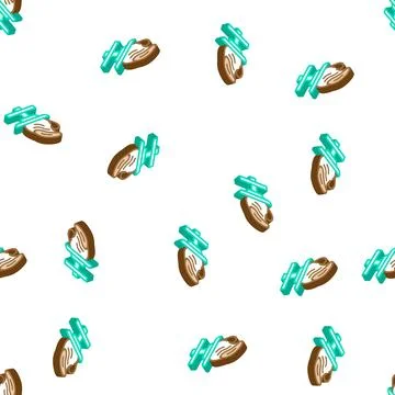 Pottery handiwork isometric icon seamless pattern Stock Illustration