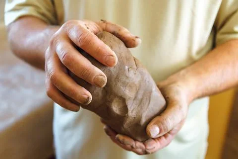 Pottery handmade concept.. Stock Photos