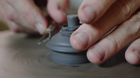 Pottery lid Vídeo Stock 167681006