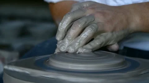 Pottery lid_3 Stock Footage 10756564