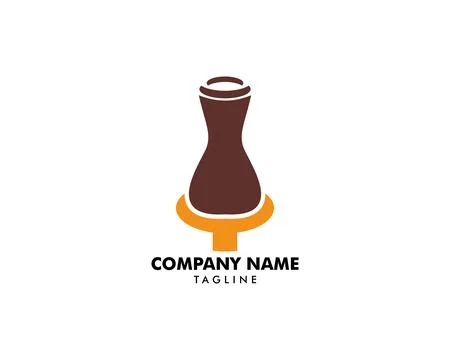 Pottery Logo Template Design Vector Stock Illustration