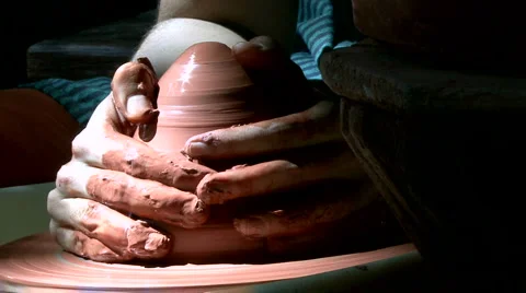 Pottery maker 스톡 동영상 4154955