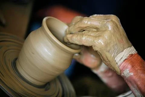Pottery maker Stock-Fotos