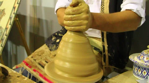 Pottery making Stock Footage 33638369