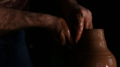 Pottery making Stock Footage 99559677