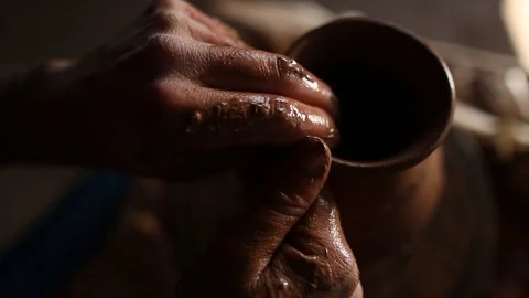 Pottery making Stock Footage 99560112