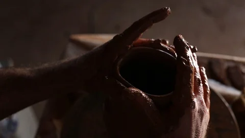 Pottery making Stock Footage 99560132