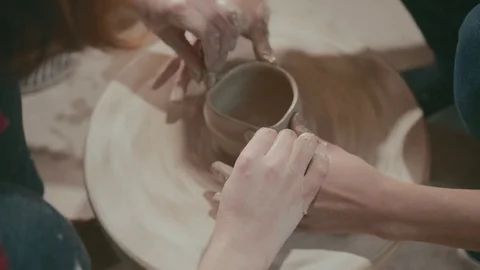 Pottery making real time Stock Footage 85268865